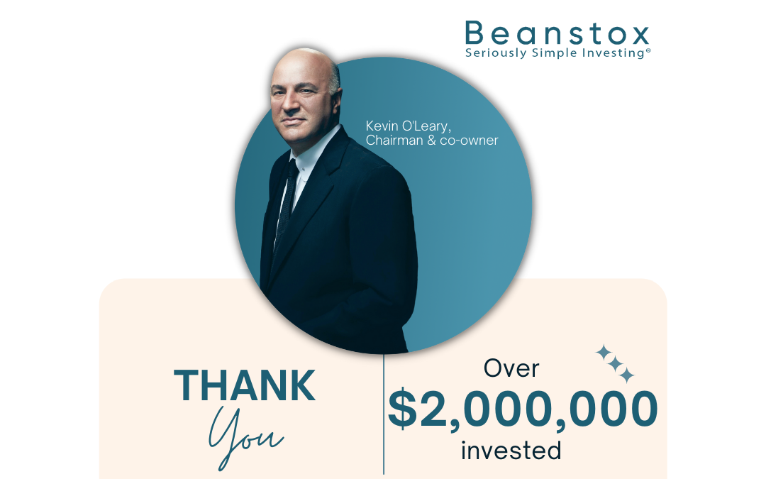 Kevin O’Leary’s Fintech Startup Beanstox Has Raised Over $2M From 3,000 Individuals